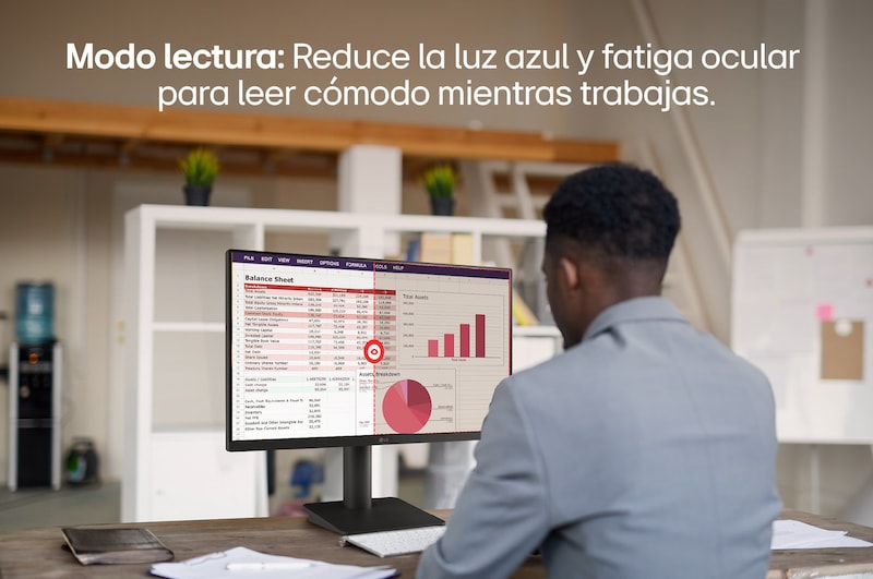 Modo lectura del Monitor IPS Full HD de 24 pulgadas